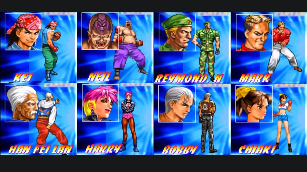 Todos os personagens de Genei Tōgi: Shadow Struggle jogo de luta 3d